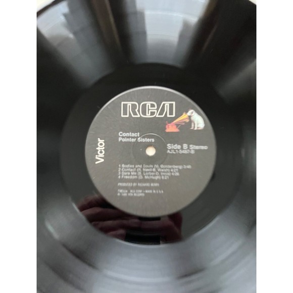 Pointer Sisters Contact LP 1985 RCA Victor AJL1-5487 - Picture 7 of 8